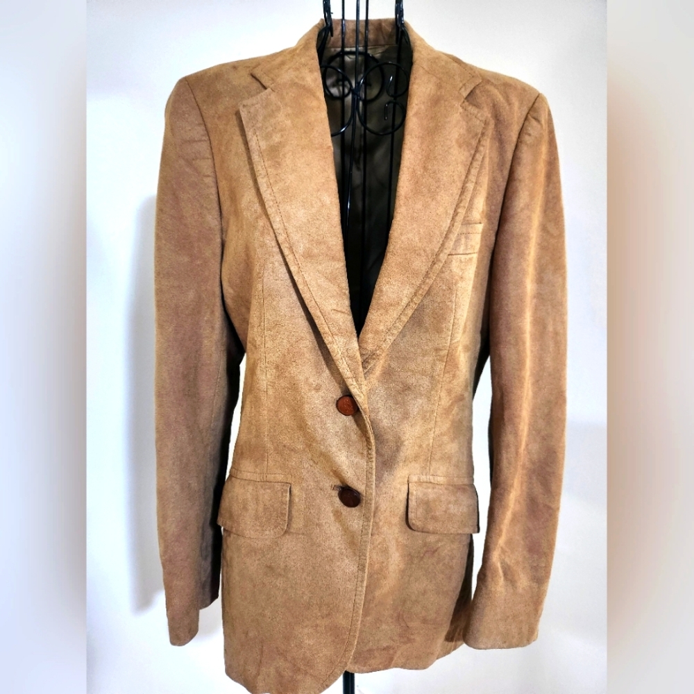 Vintage 100% Suade Blazer Size 10